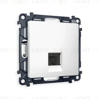 Комплект механизма компьютерной розетки RJ-45(8P8C) CAT6 со шторкой Ambrella Volt Alfa MA132010