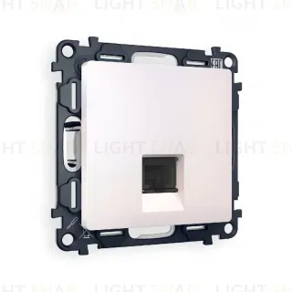 Комплект механизма компьютерной розетки RJ-45(8P8C) CAT6 со шторкой Ambrella Volt Alfa MA212010