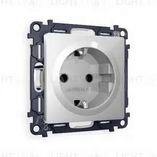 Комплект механизма розетки с/з на винтовых зажимах Ambrella Volt Alfa MA406010