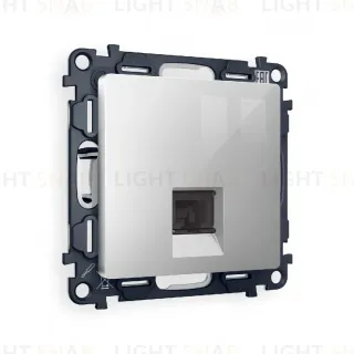 Комплект механизма компьютерной розетки RJ-45(8P8C) CAT6 со шторкой Ambrella Volt Alfa MA412010