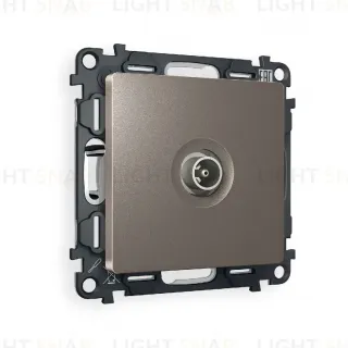 Комплект механизма TV розетки проходной 5-1000 MHz 4dB Ambrella Volt Alfa MA643030