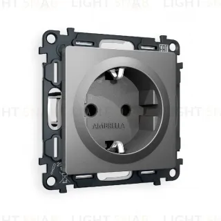 Комплект механизма розетки с/з на винтовых зажимах Ambrella Volt Alfa MA656010