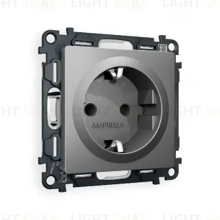 Комплект механизма розетки с/з со шторками Ambrella Volt Alfa MA657010
