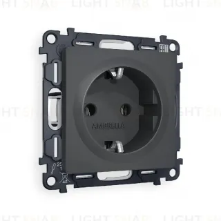 Комплект механизма розетки с/з на винтовых зажимах Ambrella Volt Alfa MA906010