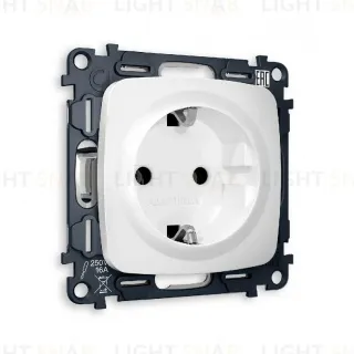 Комплект механизма розетки с/з на винтовых зажимах Ambrella Volt Omega MO126010