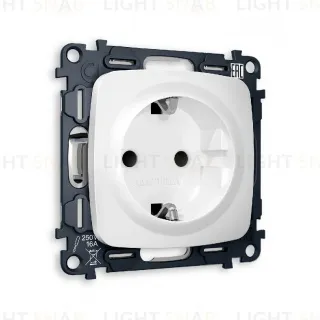 Комплект механизма розетки с/з со шторками Ambrella Volt Omega MO127010