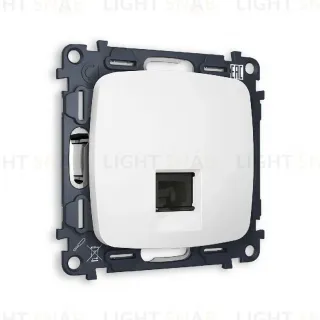 Комплект механизма компьютерной розетки RJ-45(8P8C) CAT6 со шторкой Ambrella Volt Omega MO132010