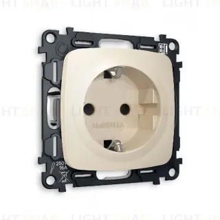 Комплект механизма розетки с/з со шторками Ambrella Volt Omega MO327010