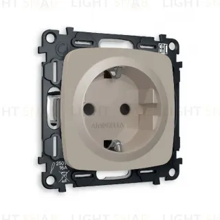 Комплект механизма розетки с/з со шторками Ambrella Volt Omega MO367010