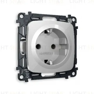 Комплект механизма розетки с/з со шторками Ambrella Volt Omega MO407010