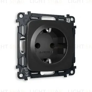 Комплект механизма розетки с/з cо шторками Ambrella Volt Omega MO807010