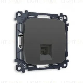 Комплект механизма компьютерной розетки RJ-45(8P8C) CAT6 со шторкой Ambrella Volt Omega MO912010