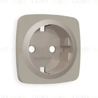 Лицевая панель для розетки с/з Ambrella Volt Omega OP3660