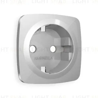 Лицевая панель для розетки с/з Ambrella Volt Omega OP4060