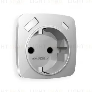 Лицевая панель для розетки с/з со шторками 2USB A+C Ambrella Volt Omega OP4100