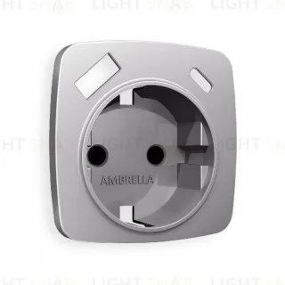 Лицевая панель для розетки с/з со шторками 2USB A+C Ambrella Volt Omega OP5100
