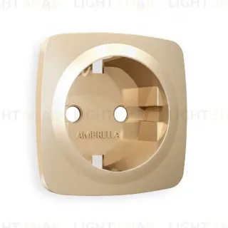 Лицевая панель для розетки с/з Ambrella Volt Omega OP6060