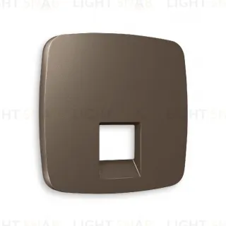 Лицевая панель для компьютерной/телефонной розетки RJ-45/RJ-11 Ambrella Volt Omega OP6420