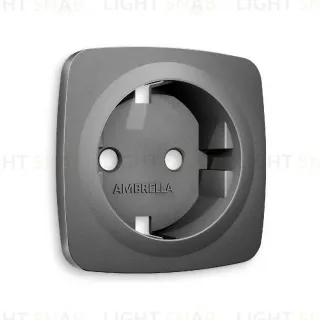 Лицевая панель для розетки с/з Ambrella Volt Omega OP6560