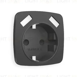Лицевая панель для розетки с/з со шторками 2USB A+A Ambrella Volt Omega OP9090