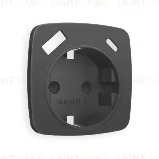 Лицевая панель для розетки с/з со шторками 2USB A+C Ambrella Volt Omega OP9100