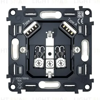 Механизм розетки с/з на винтовых зажимах Ambrella Volt Quant VM155