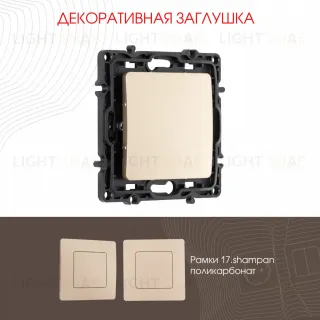 Декоративная заглушка Arte Milano 217.50-1.shampan