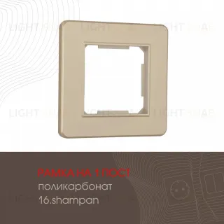Рамка одноместная Arte Milano 502.16-1.shampan
