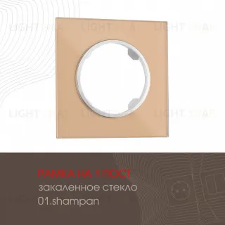 Рамка одноместная Arte Milano 502.01-1.shampan