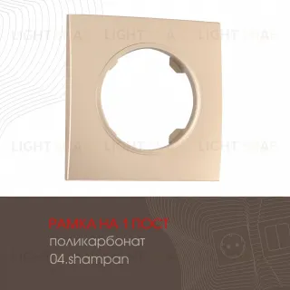 Рамка одноместная Arte Milano 502.04-1.shampan