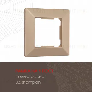 Рамка одноместная Arte Milano 503.03-1.shampan