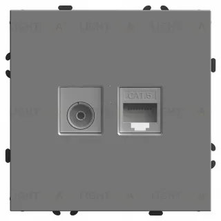 Розетка TV + компьютерная RJ-45 Stekker Эмили RST00-5106-10 49950