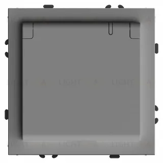 Розетка 1-местная с крышкой и защитными шторками Stekker Эмили RST16-5112-10 49959