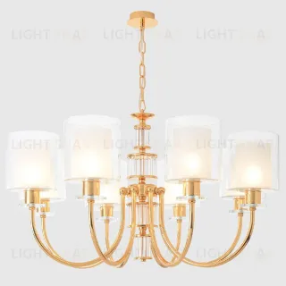Подвесная люстра Crystal Lux ELENA SP8 GOLD