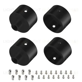 Заглушка Arlight WPH-FLEX-D22-360deg BLACK ALU с отверстием 049940