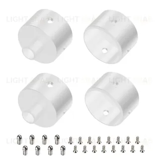 Заглушка Arlight WPH-FLEX-D22-360deg WHITE ALU с отверстием 049941
