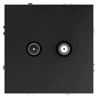 Розетка телевизионная Voltum S70 VLS060407 (графит)
