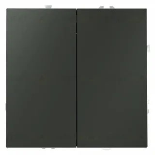 Выключатель с самовозвратом двухклавишный Voltum S70 VLS020606 (титан)