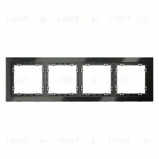 Рамка на 4 поста Voltum S70 VLS110406 (титан, стекло)