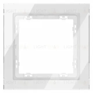 Рамка на 1 пост Voltum S70 VLS110101 (белый, стекло)