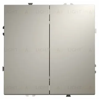 Проходной переключатель двухклавишный Voltum S70 VLS020303 (кашемир)