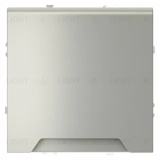 Розетка с защитными шторками и крышкой Voltum S70 VLS040305 (сталь)
