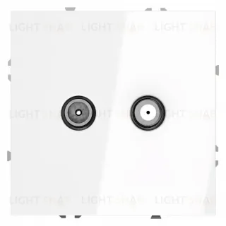 Розетка телевизионная Voltum S70 VLS060401 (белый глянцевый)