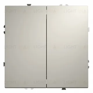 Выключатель двухклавишный Voltum S70 VLS020103 (кашемир)