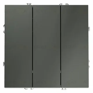 Выключатель трехклавишный Voltum S70 VLS030106 (титан)