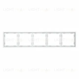 Рамка на 5 постов Voltum S70 VLS100502 (белый матовый)