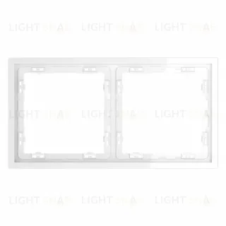 Рамка на 2 поста Voltum S70 VLS100201 (белый глянцевый)