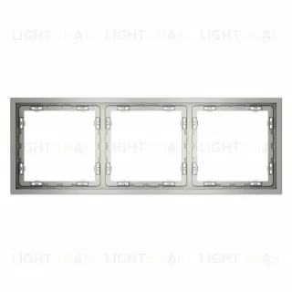 Рамка на 3 поста Voltum S70 VLS100305 (сталь)