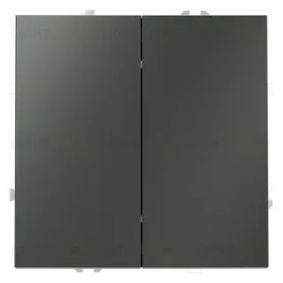Проходной переключатель двухклавишный Voltum S70 VLS020306 (титан)