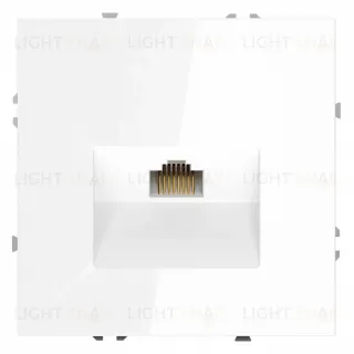 Розетка компьютерная Voltum S70 VLS060101 (белый глянцевый)